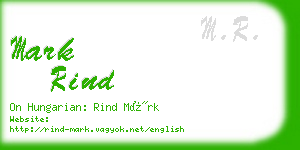 mark rind business card